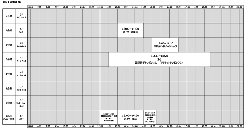 タイムテーブル1日目